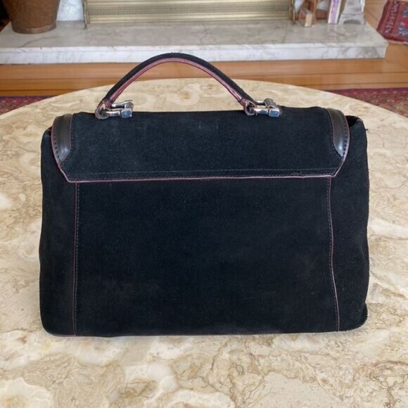 Zara Basic Collection Suede Satchel Bag - Picture 2 of 7